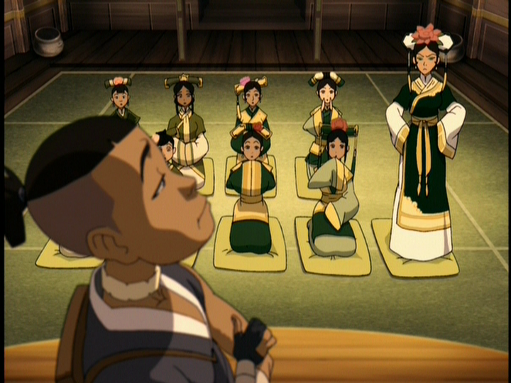 Lesson relearned: Sokka is awesome at girl stuff.