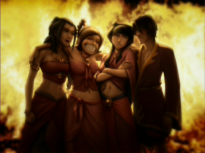And they all lived happily ever after.  Actually yeah, who needs the battle between Aang and Ozai?  Let's end on a good note.