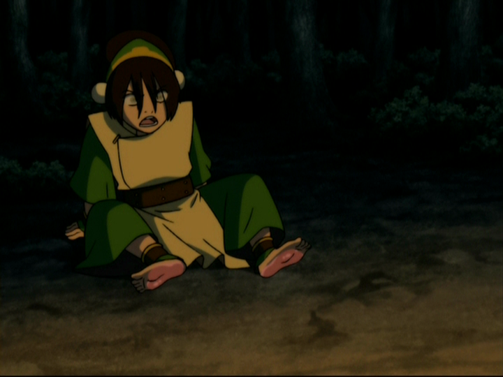 Oh god, Zuko what have you done?!  YOU'VE BLINDED TOPH!