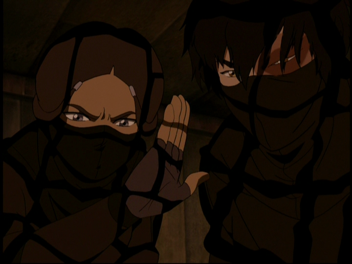 They are so gloriously ninja it hurts. ...wait, they had two spare ninja outfits and couldn't give one to Suki?