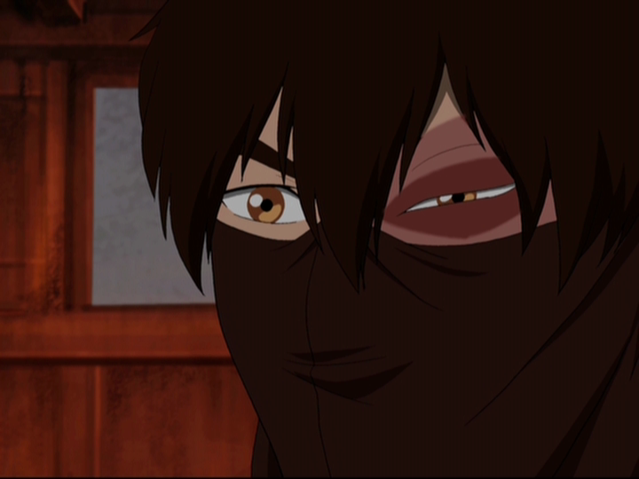 I think Zuko's a little bothered by just how hardcore a vengeance-fueled Katara can be.