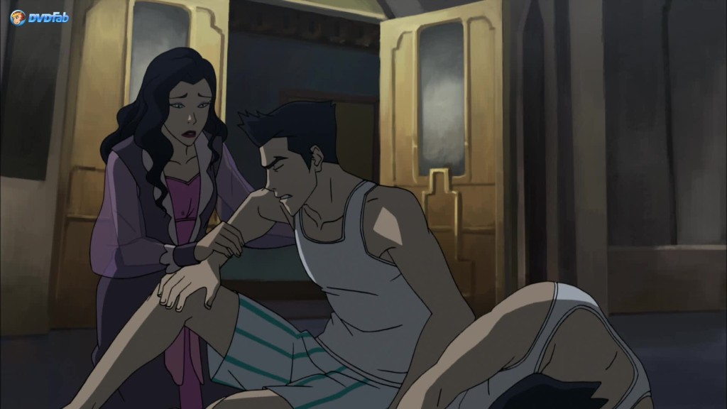 Also: Thumbs up for Asami in a nightgown!
