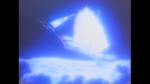 I want to say this is the Starlight floating in no-space, but it could just as easily be stock footage of it just moving.