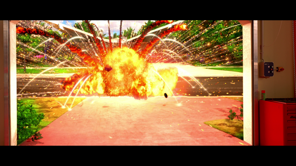 They considered going after who was trying to kill Rex, but that explosion was so pretty they didn't care.