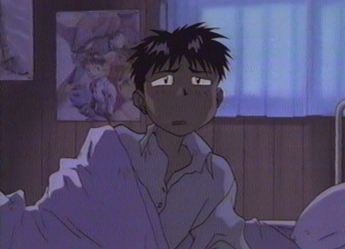 I'd make a joke about how this is me, but ironically, the Evangelion poster in my room only features Rei.