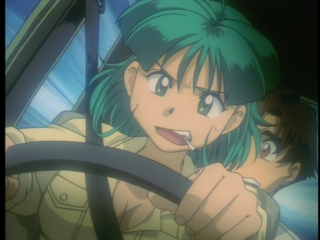 Yu Himehagi: the driver, often sleepy, usually smoking, and always damn sexy